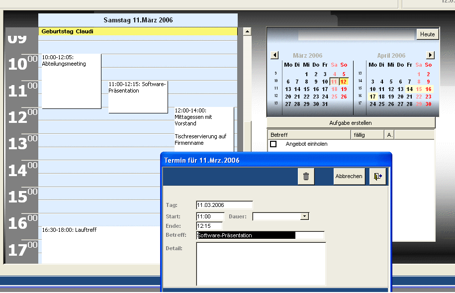 Access Aufgaben- und Terminverwaltung programmiert mit VBA